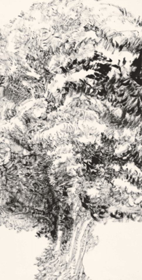 나무 · 화선지에 수묵 · 138×69cm · 2018
