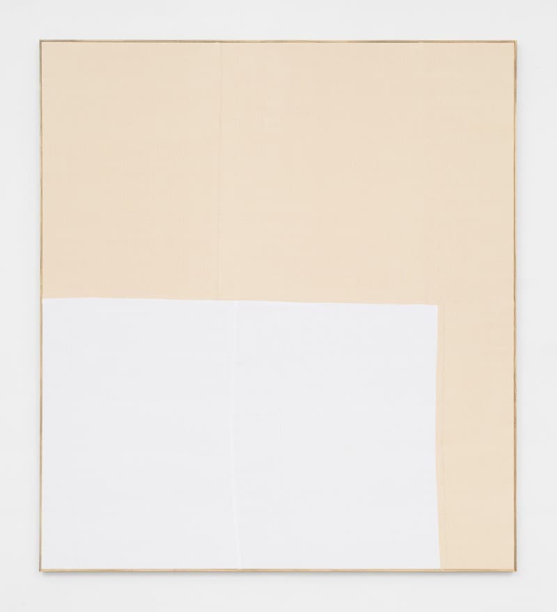 Untitled · Hand woven cotton canvas in artist_s frame · 173x152cm · 2018