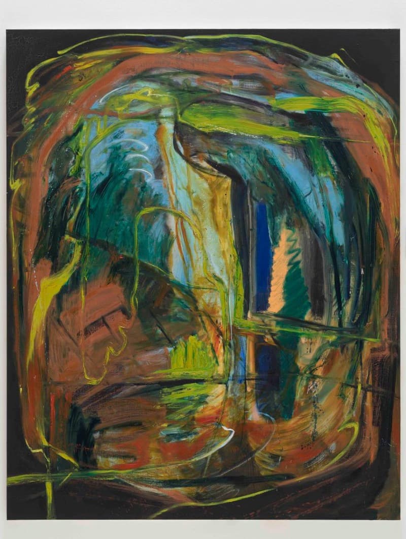 구지윤 - 오렌지 아스팔트 · oi on linen · 162.2 x 130.3cm · 2018