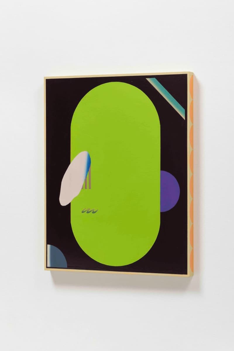 김미래 - Semicircle · Acrylic on panel · 100 x 80.3 x 5 cm · 2018