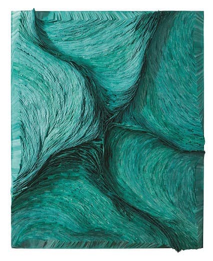 바람의 기억 6 · 캔버스 위에 종이 · 190x150cm · 2018