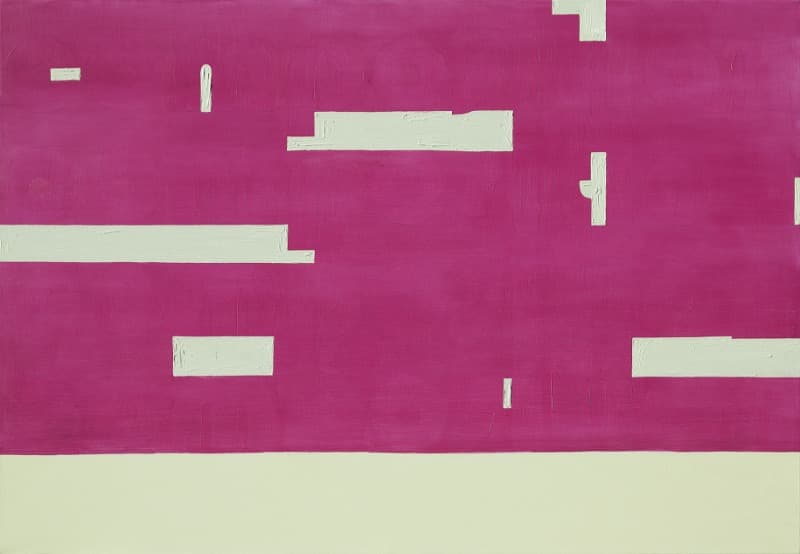 Compostion-series(magenta) · oil on canvas · 116.7x80.5cm · 2017