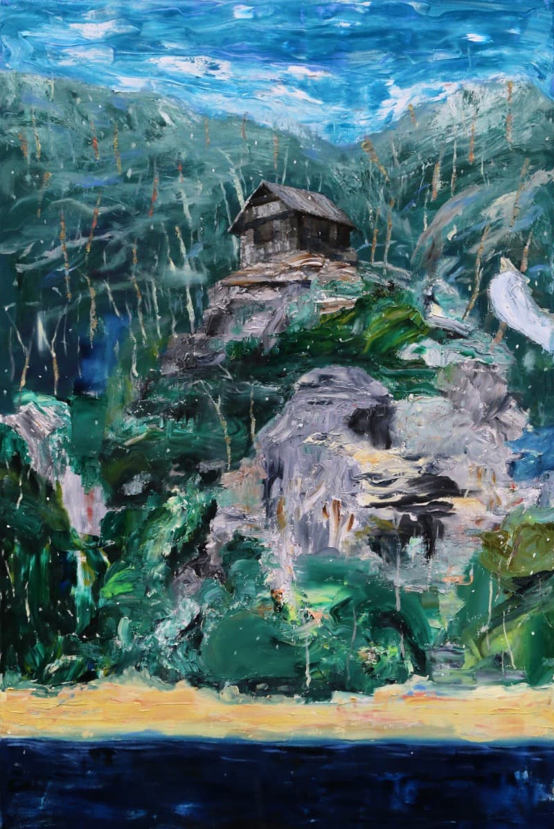 오두막-비트겐슈타인 · oil on canvas · 130-194cm · 2018