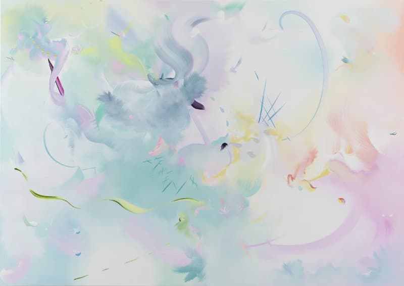 옛날 옛적에 인어의 노래를 듣다 · 캔버스에 유채 · 129.5 x 183cm · 2018