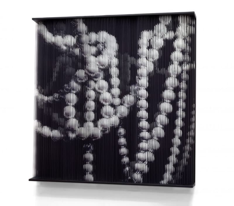 Strings_0473 · Mixed Media · 120x120x15cm · 2016