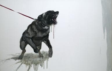 박종호 기르던 개 · Oil on Canvas · 145x227cm · 2018