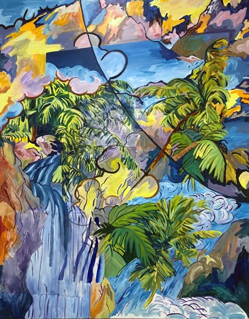 전혜림 - 퍼펙트 스킨 · 혼합매체 · 180×145cm · 2018