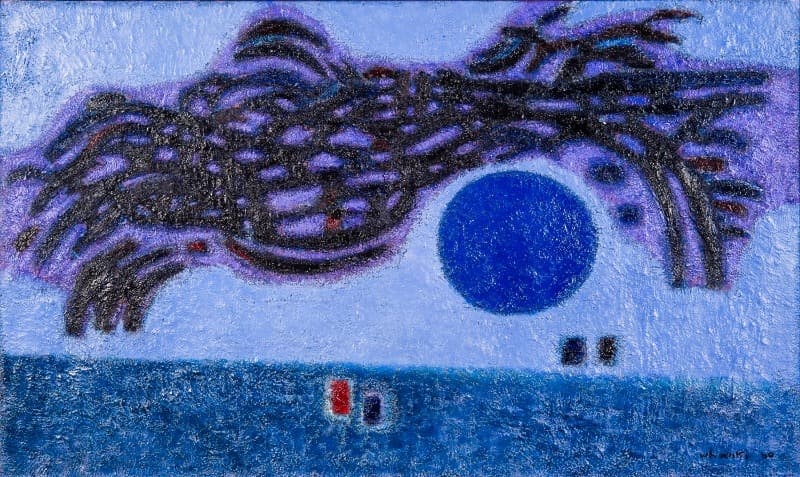 김환기 <산월> · 캔버스에 유채 · 1960