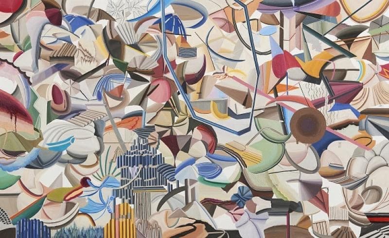 우태경_p.p · oil and digital print on canvas · 23_80.3x130cm · 2017