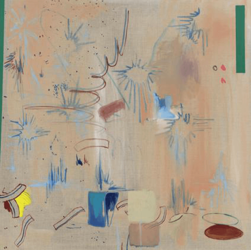 Lonesome Static · Oil on linen · 93 x 93 cm · 2018
