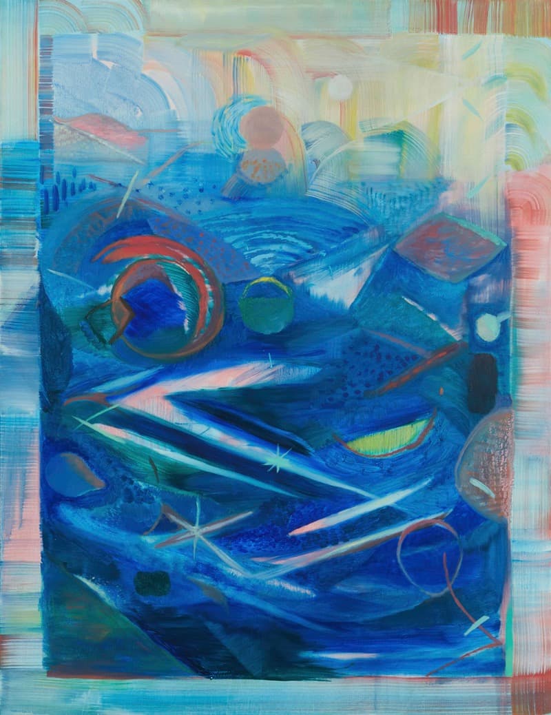 해가 뜨길 기다려야해 Should be waiting for the sun · 캔버스에 유채 · 116.9 x 91.0cm · 2018 · Should be waiting for the sun