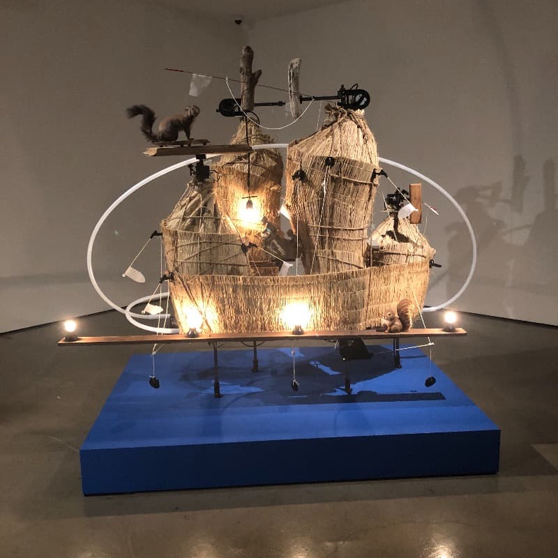 While Climbing · Mixed media · 170(h) x 220 x 135cm · 2019
