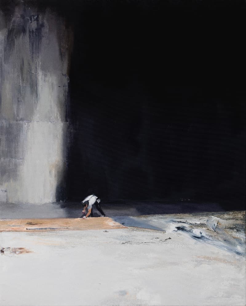 Black Wall · oil on canvas · 91x72.5cm · 2018