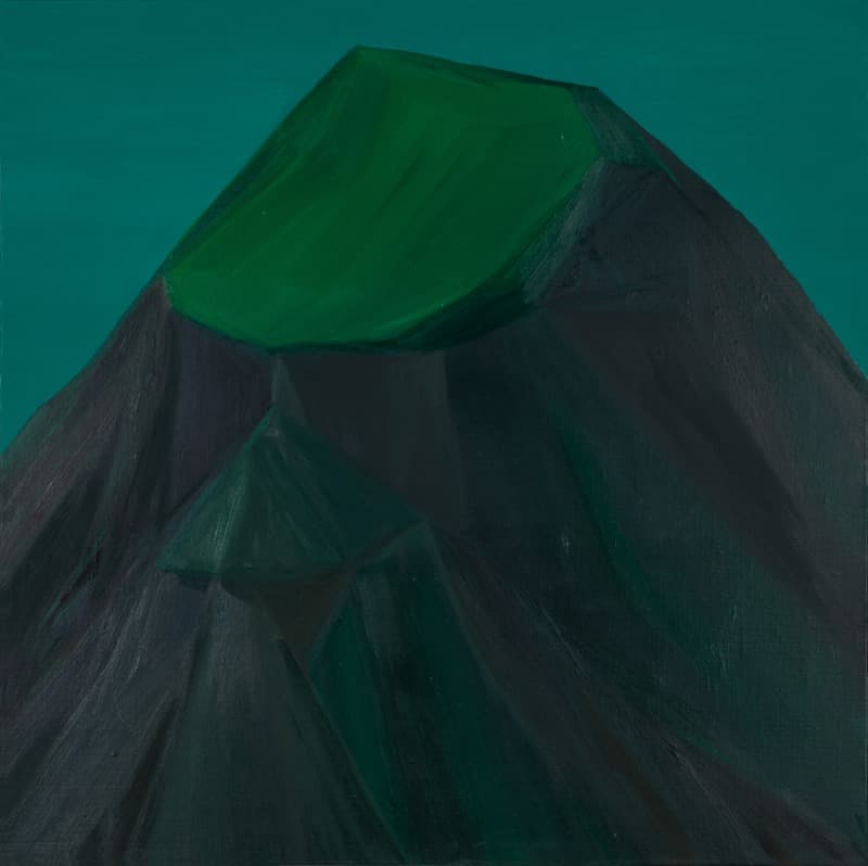 산모퉁이 · Oil on canvas · 73x73cm · 2019 · the corner of a mountain · Oil on canvas