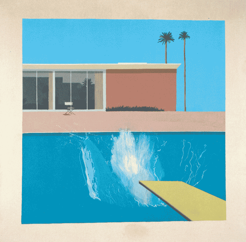 더 큰 첨벙 · 캔버스에 아크릴릭 · 242.5x243.9cm · 1967 · A Bigger Splash · Acrylic pain on cavas