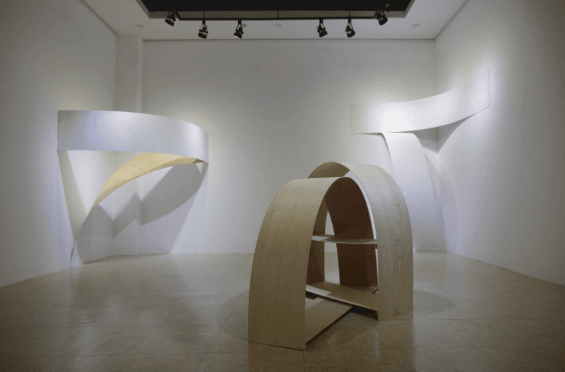 Composition-series · plywood. nail · 2019