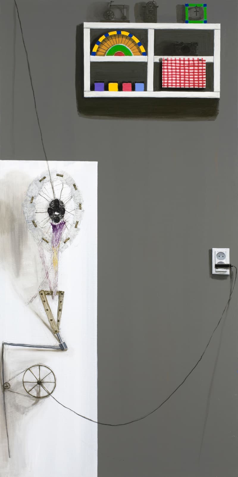 김명실  Vision · Oil and Acrylic on Canvas · 193.9×97.0cm · 2011 · Vision · Oil and Acrylic on Canvas