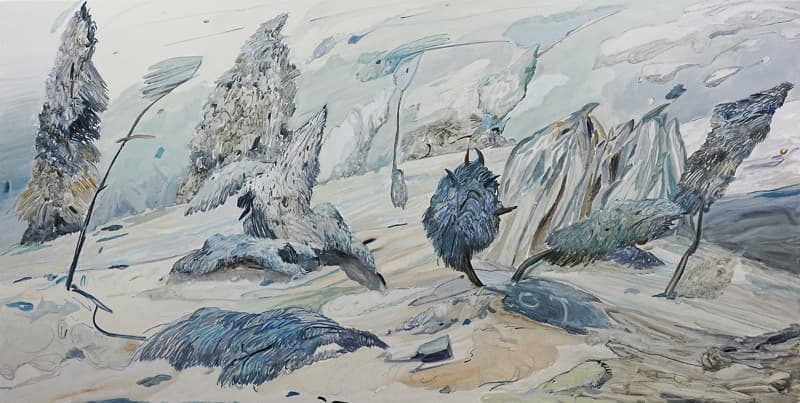 춤추는 에로스 (Dancing eros) · Oil on canvas · 194x97cm · 2019