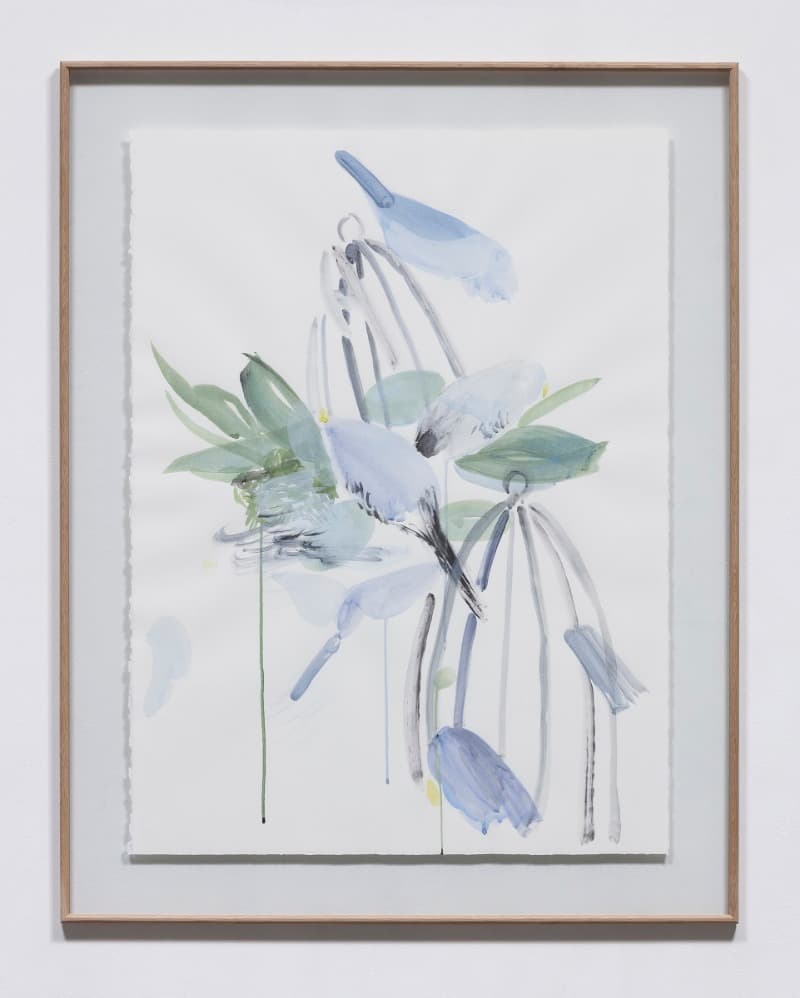 임소담 The bird and the cage · Acrylic on paper · 90x70cm · 2019 · The bird and the cage · Acrylic on paper