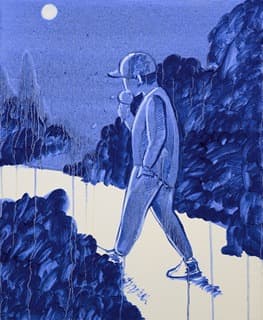 Ice-cream Eater · Oil on canvas · 60.6x50.5cm · 2019 · Ice-cream Eater · Oil on canvas