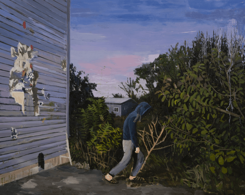 생각하며 걷기 · 면천에 유채 · 130.3x162cm · 2019