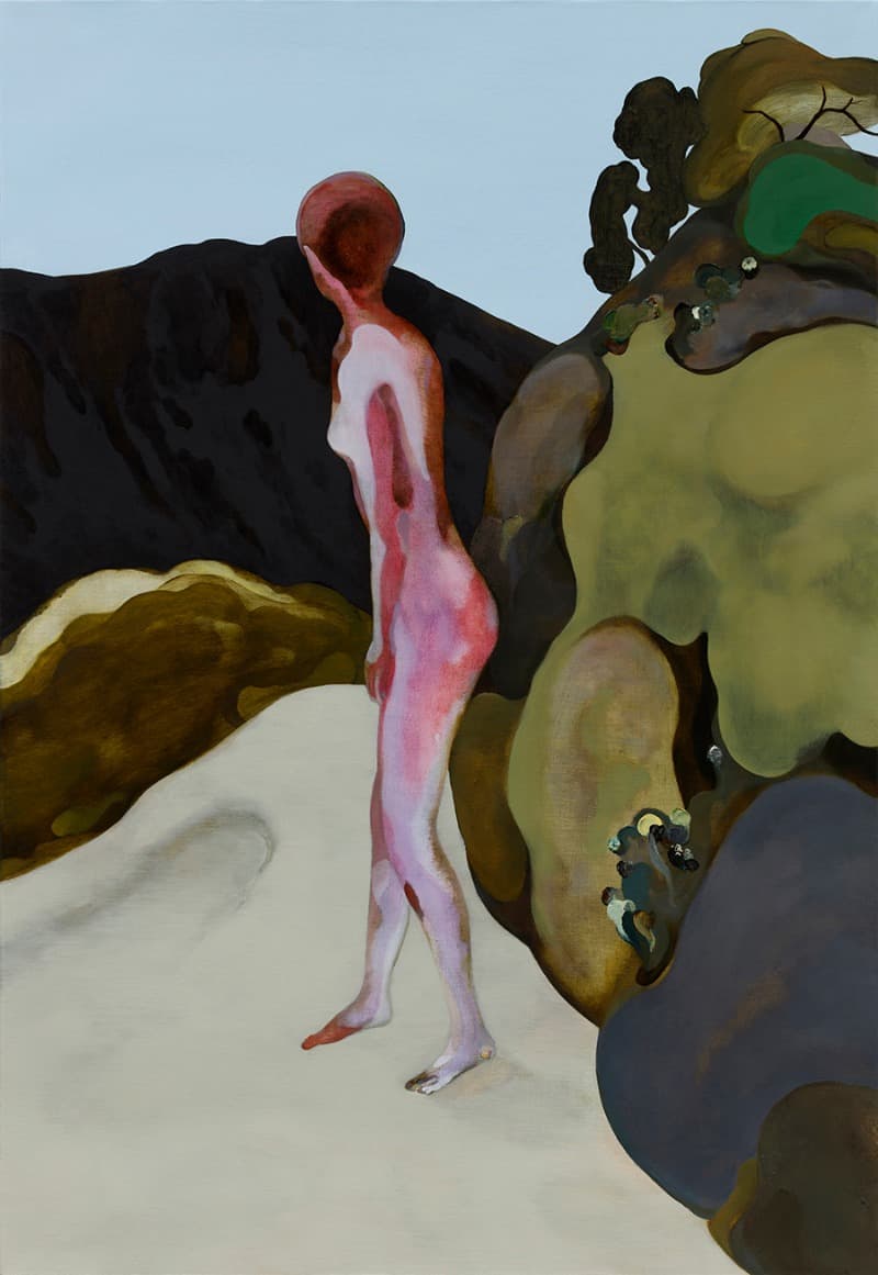 검은 산 · oil on linen · 116.5x80cm · 2019 · Black mountain · oil on linen