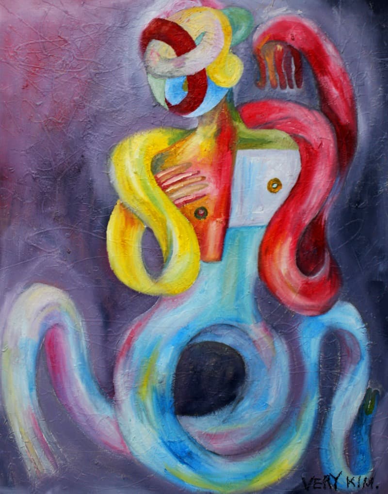 춤을 추는 사람.2019 · 캔버스에 유화 · 116.8x91.0cm · 2019 · a dancer.2019 · Oil on canvas