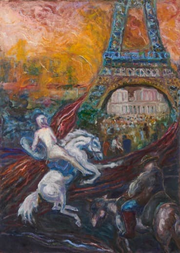 파리의 이방인 · oil on canvas · 90.9x65.1cm · 2017 · oil on canvas
