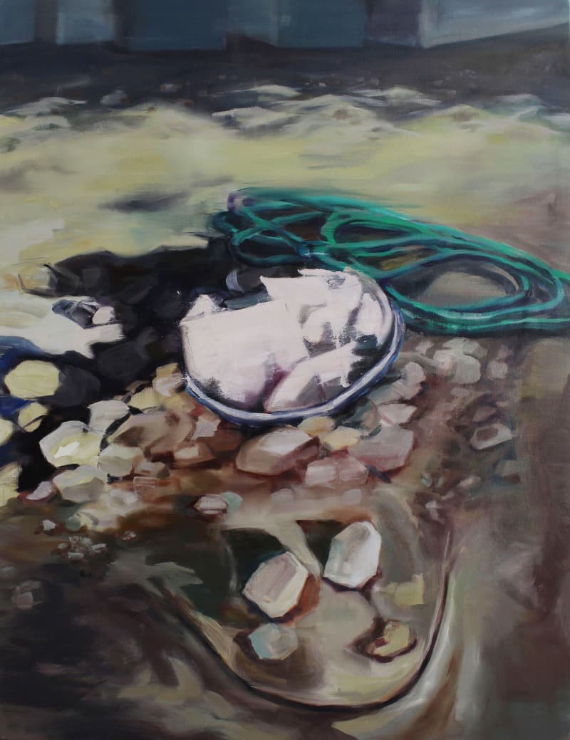 Smile stone · oil on canvas · 116.8x91.0cm · 2019 · Smile stone · oil on canvas