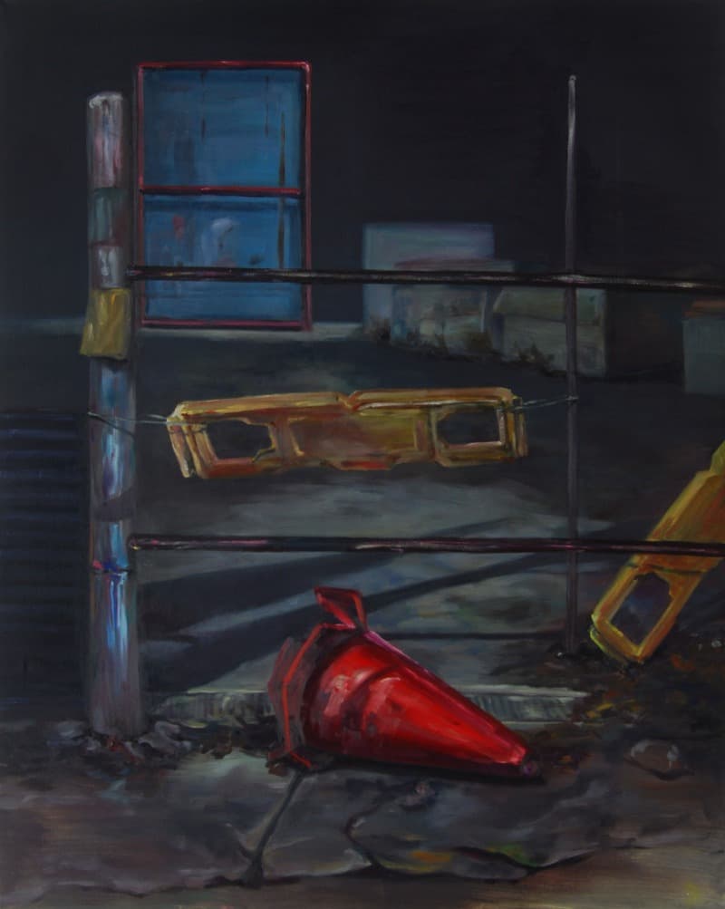 공터 입구 · oil on canvas · 162.2x112.2cm · 2019 · vacant lot entrance · oil on canvas