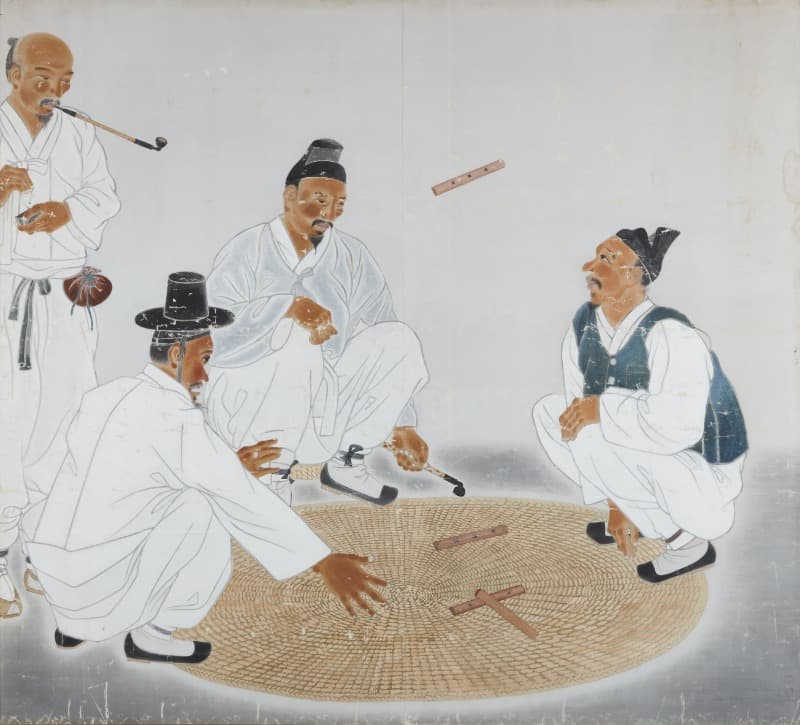 백윤문_건곤일척 · 면에 채색 · 150 x 165 cm · 1939 · Baek Yoon-moon · colouring on cloth