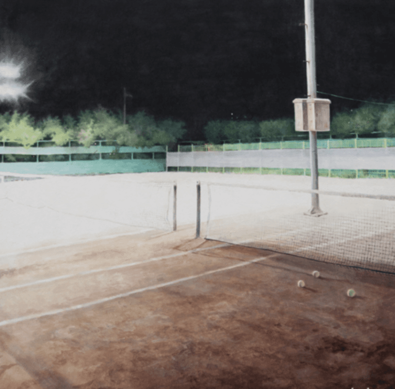 계속 · 한지에 아크릴채색 · 70×70cm_ · 2018 · Continue