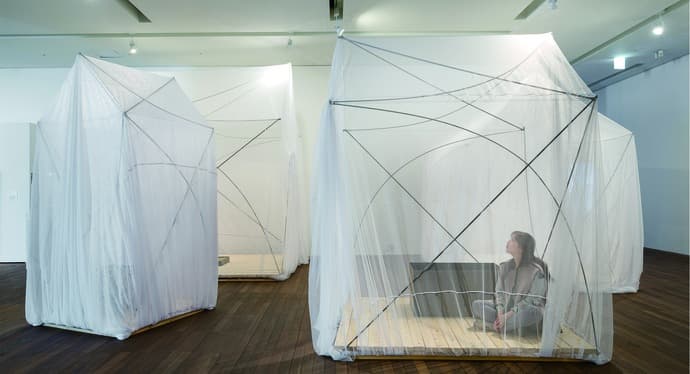 엘리먼트 하우스 · 스틸_천_나무 · 400(h)×600×600cm · 2019 · Element House · Steel_Cheon_Tree