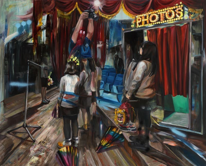 합창 · Oil on linen · 130cm x 163cm · 2019 © SongEun Art and Cultural Foundation and the Artist. All rights reserved · Choir · Oil on linen