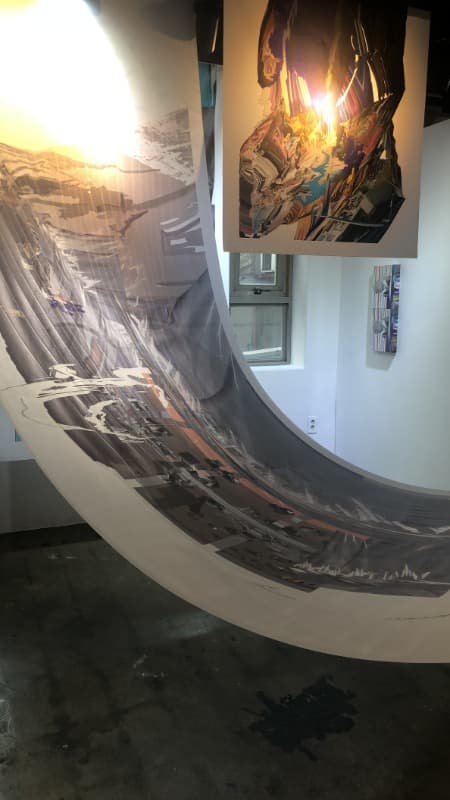 19870705 · 라텍스에 디지털 프린팅 · 100x430cm · 2019 · 19870705 · Digital printing in latex