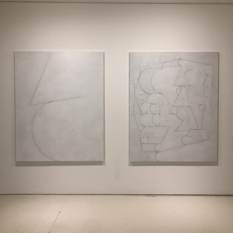 허우중_일요일_월요일 · oil_pencil on canvas · 162x130cm · 2018 · Hoh Woojung_sunday_monday · oil_pencil on canvas