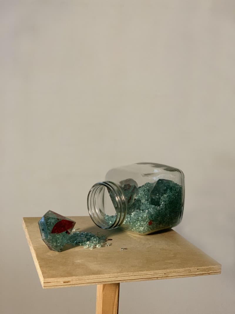 시간 결정체 · 파편_혼합재료 · 가변설치 · 2019 · time crystal · Fragment_Mixed Materials