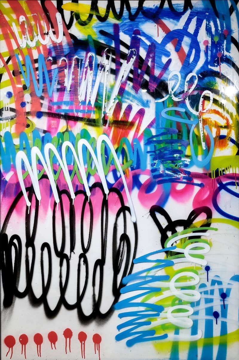 반복된 행위 · Mixed media · 183x123cm · 2018 · Mixed media