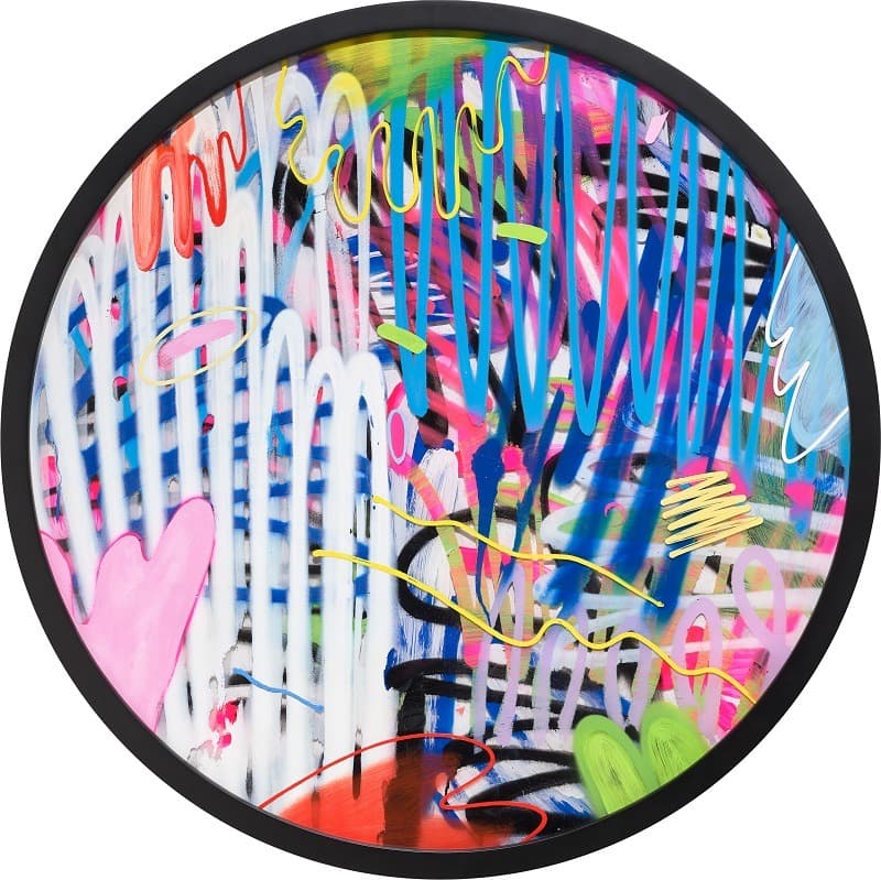 VISION · Mixed media · 100x100cm · 2019 · VISION · Mixed media