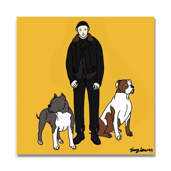 상환_Mr.kim & Bulls · print on canvas · 80.3x80.3(cm) · 2019 · Mr.kim & Bulls · print on canvas