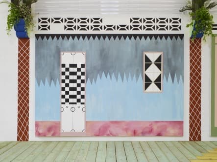 Sol Calero_La Escuela del Sur · Acrylic on canvas · 200 x 290 cm · 2015 · Acrylic on canvas