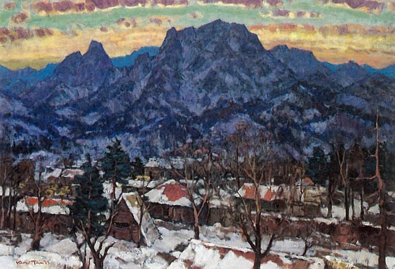 설악동 · 캔버스에 유채 · 111×156cm · 1985