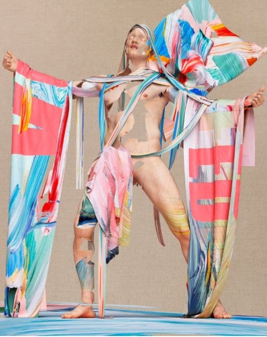 Love Joy and Freedom Banners For the Sky · Digital print on linen · 2019 · Love Joy and Freedom Banners For the Sky · Digital print on linen