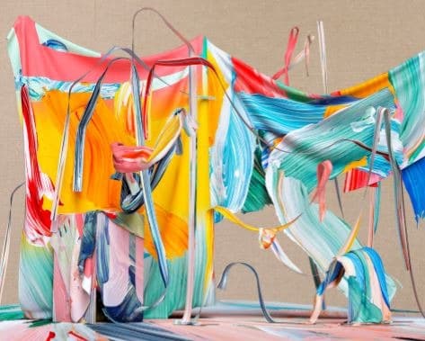 Holding (Removed) · Digital print on linen · 180x220cm · 2019 · Holding (Removed) · Digital print on linen