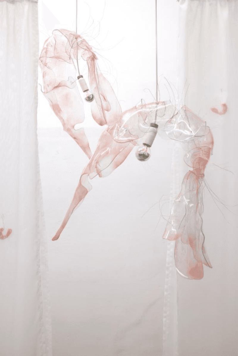 Kasia Fudakowski_The revenge (Panel 29) · steel_Plexi glass_fabric_polymer clay · 200 x 172 x 30 cm · 2019 · Kasia Fudakowski_The revenge (Panel 29) · steel_Plexi glass_fabric_polymer clay