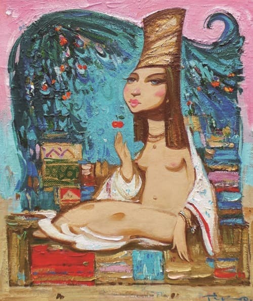 Tigran Akopyan_Eva · Oil on canvas · 30x35cm · 2018 · Eva · Oil on canvas