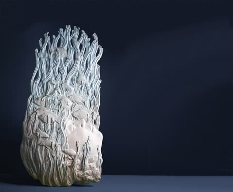 나의 바다 III · FRP_채색 · 65x110cm · 2019