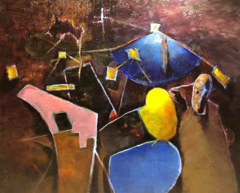 Praising moment resonance · Oil on Canvas · 72.7x90.9cm · Praising moment resonance · Oil on Canvas