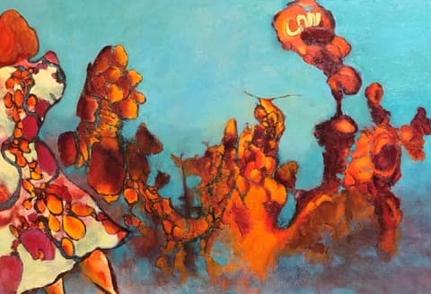 City Run. Dropping city · Oil on Canvas · 80.3x116.8cm · City Run. Dropping city · Oil on Canvas