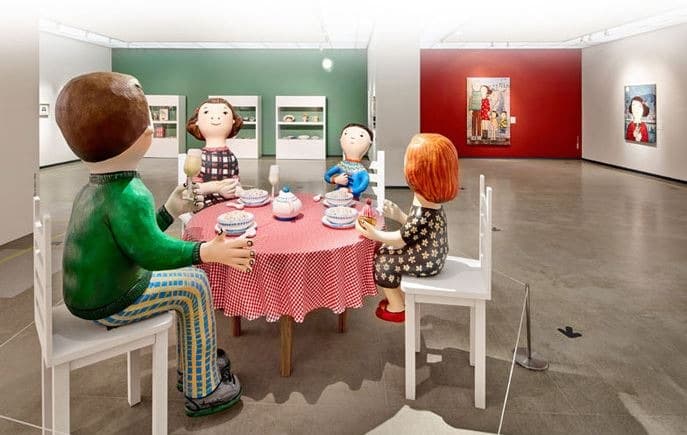 <행복을 그리는 화가 에바 알머슨> 전시전경 · Exhibition view